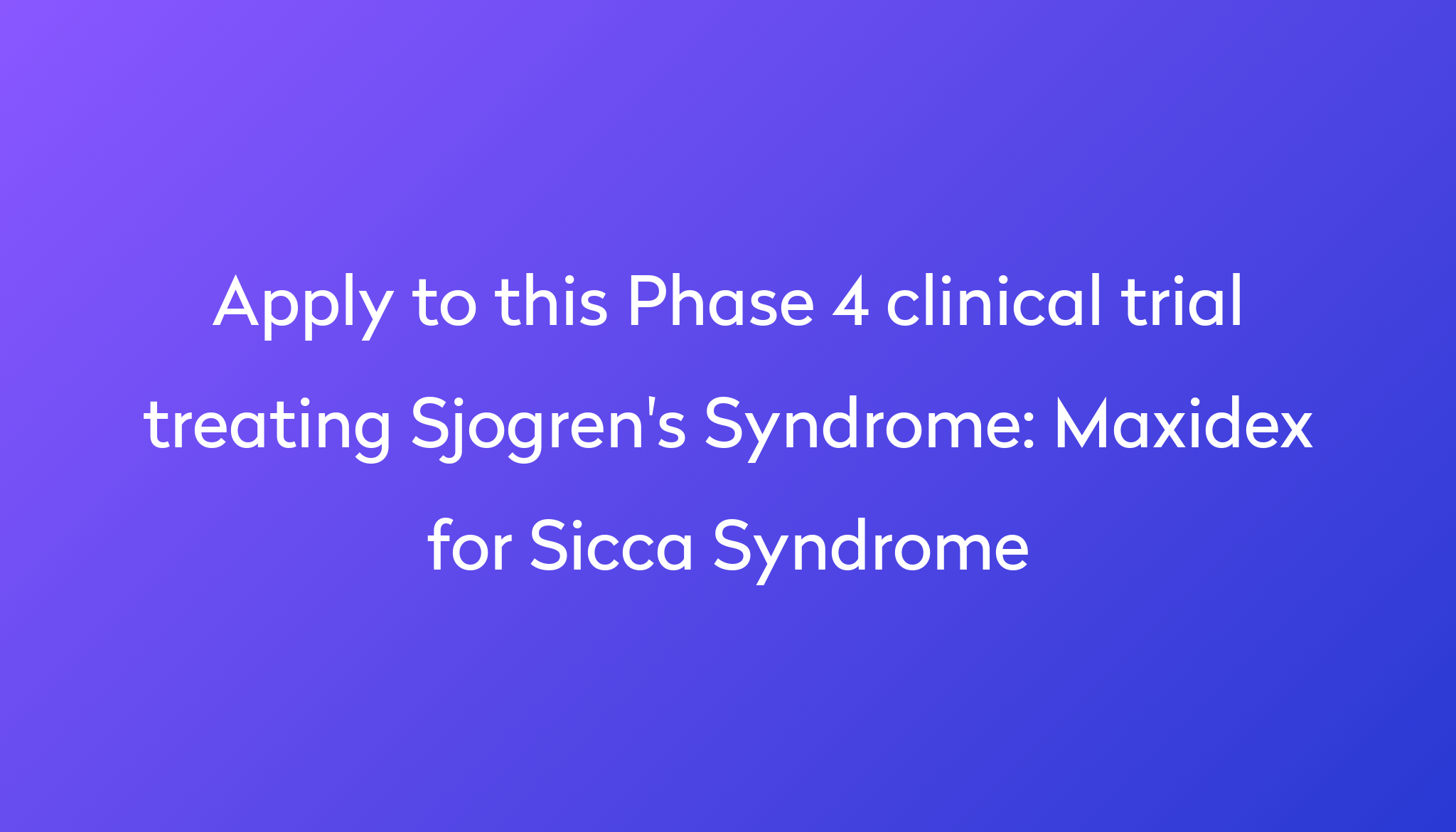 maxidex-for-sicca-syndrome-clinical-trial-power